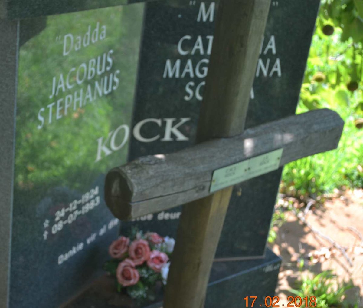 KOCK Jacobus Stephanus 1924-1983 &amp; Cathrina Magdelena Sophia 1932-2012