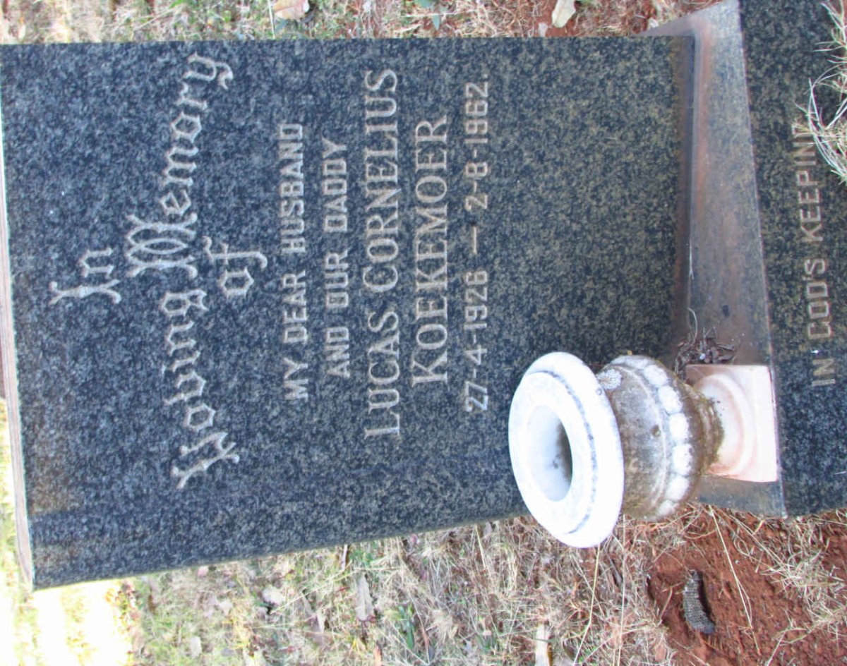 KOEKEMOER Lucas Cornelius 1926-1962