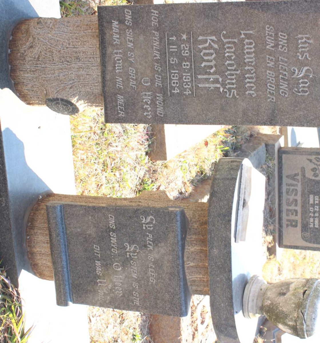 KORFF Laurence Jacobus 1934-1964