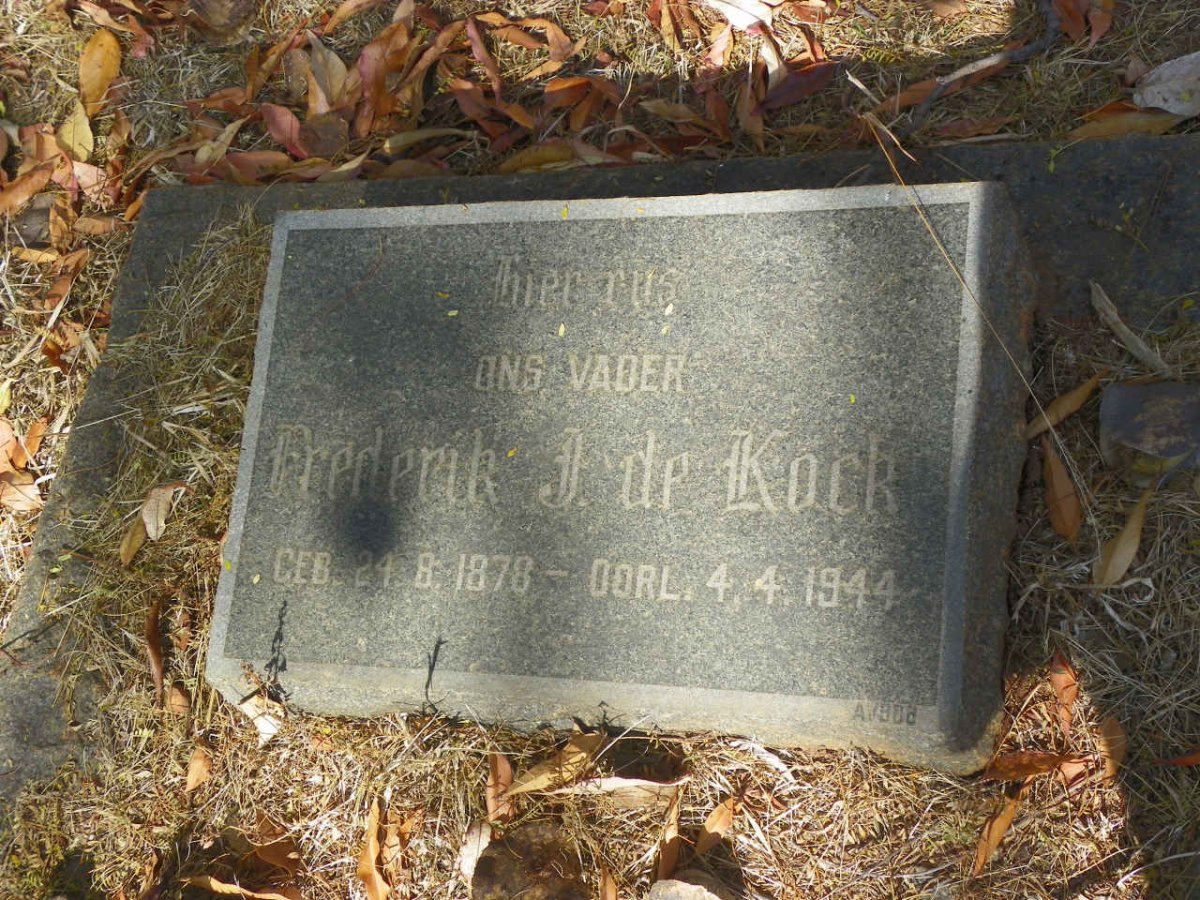 KOCK Frederik J., de 1878-1944