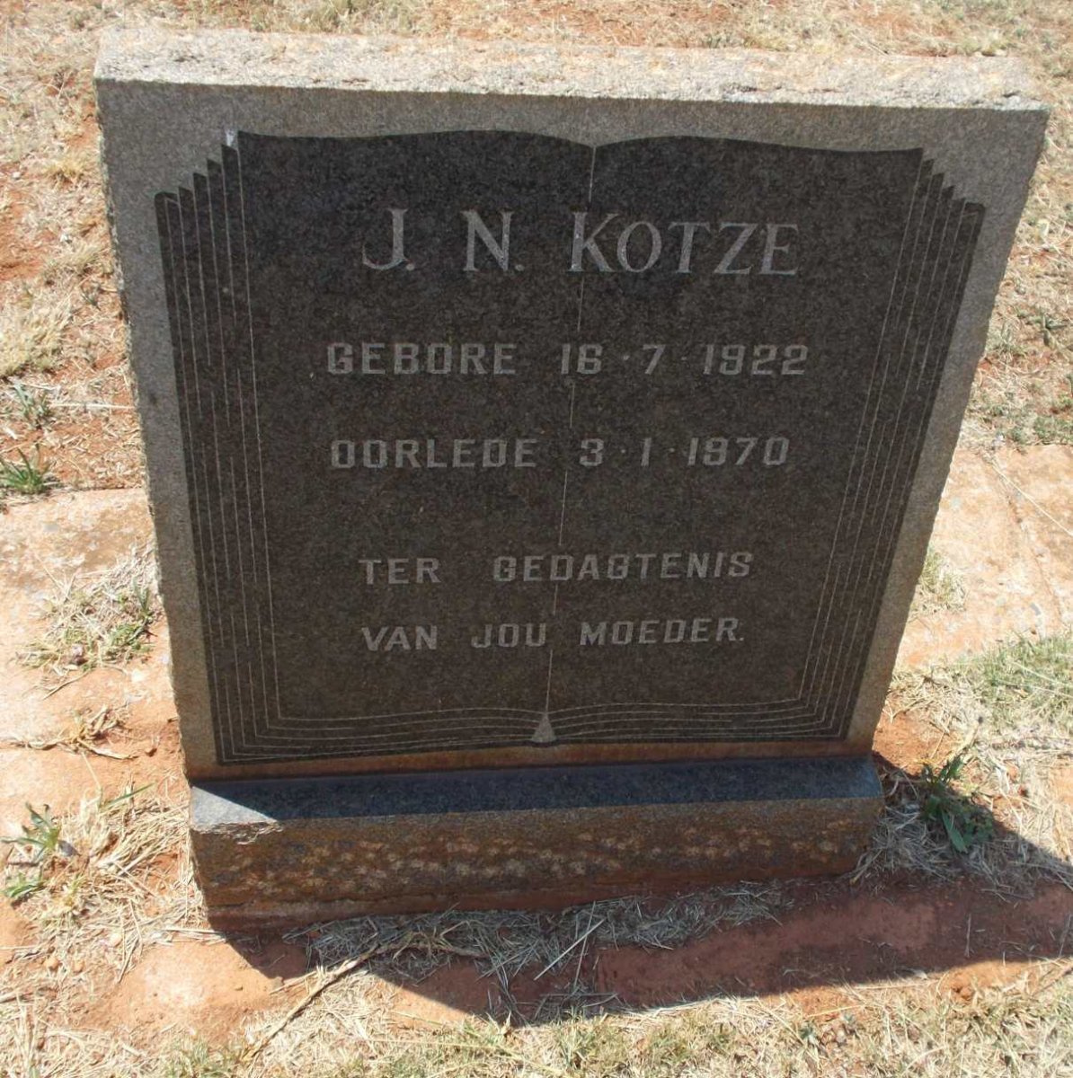KOTZE J.N. 1922-1970