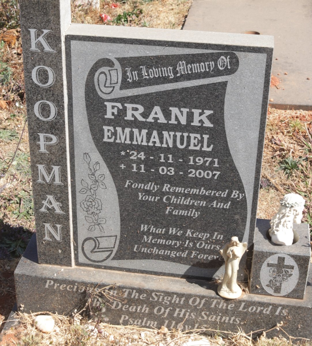 KOOPMAN Frank Emmanuel 1971-2007