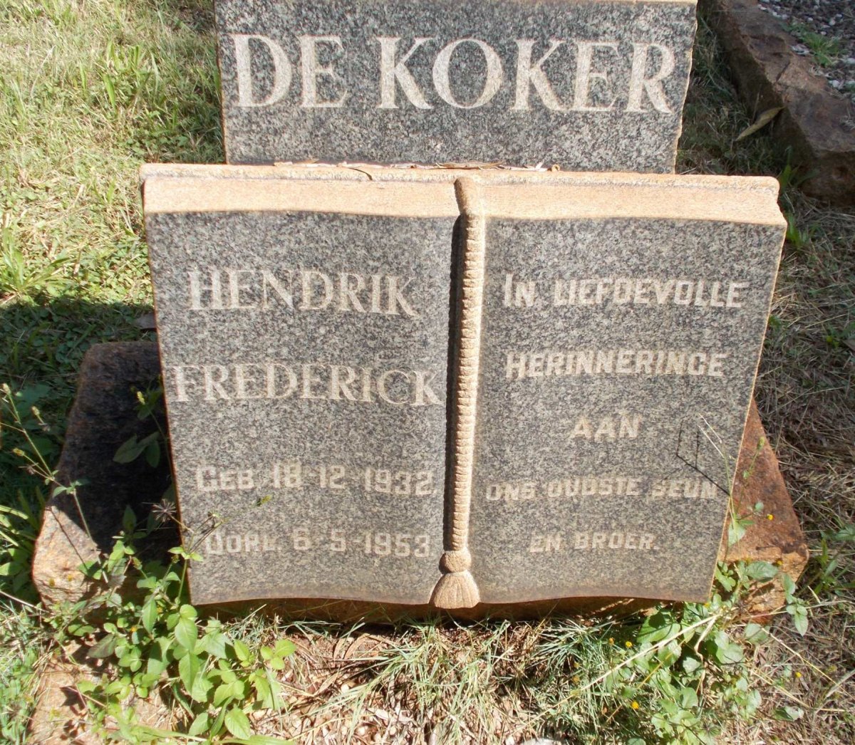 KOKER Hendrik Frederick, de 1932-1953