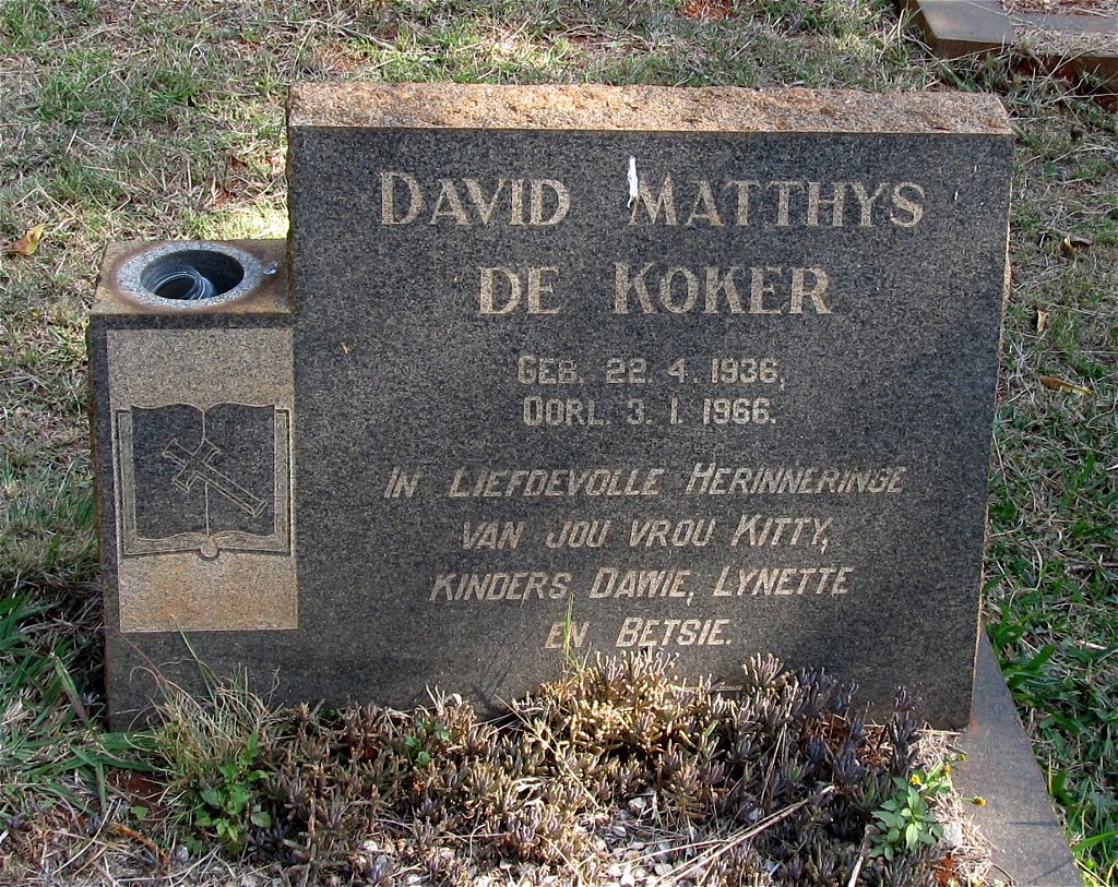 KOKER David Matthys, de 1936-1966 