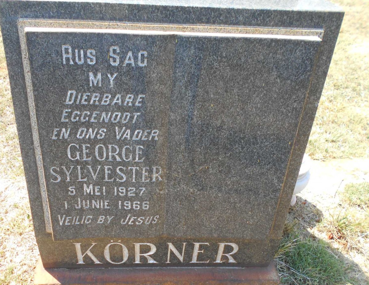 KÖRNER George Sylvester 1927-1966