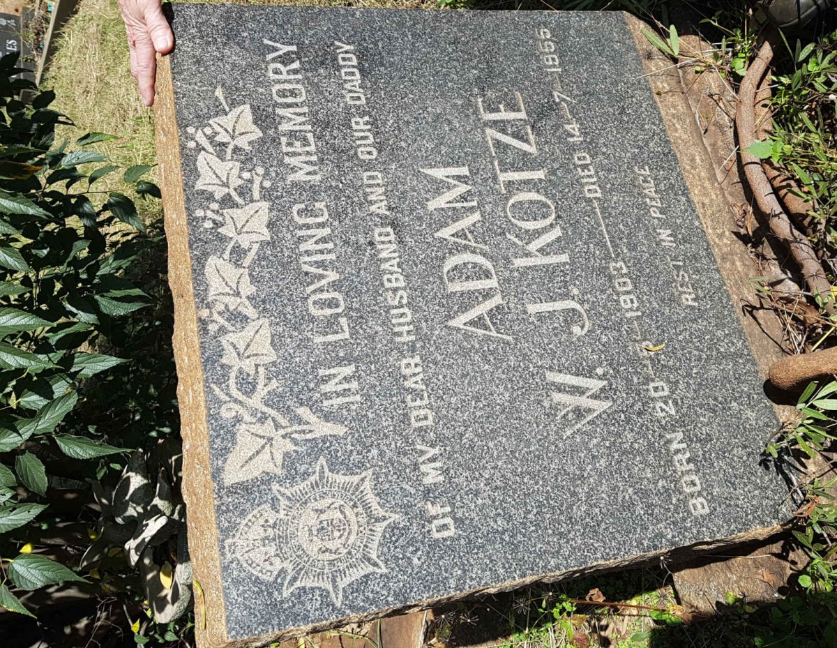 KOTZE Adam W.J. 1903-1955