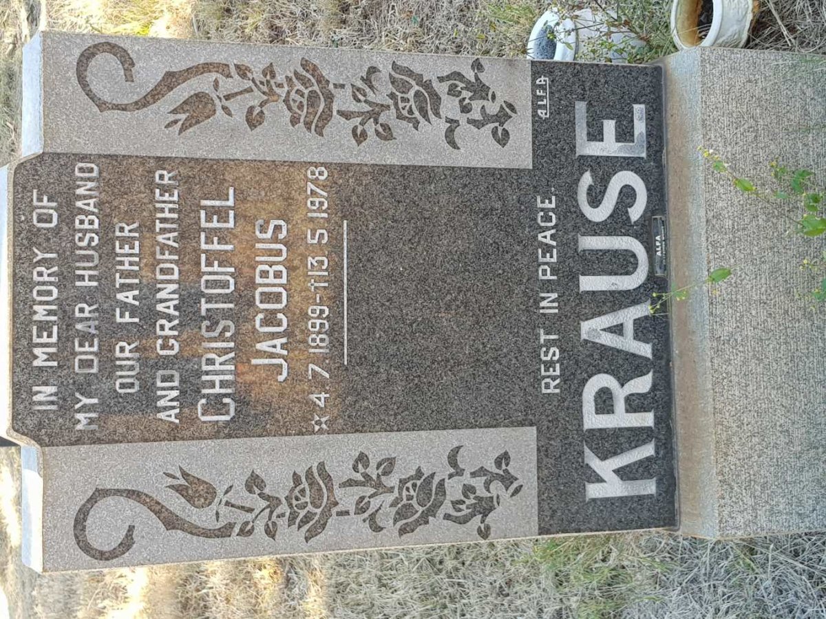 KRAUSE Christoffel Jacobus 1899-1978