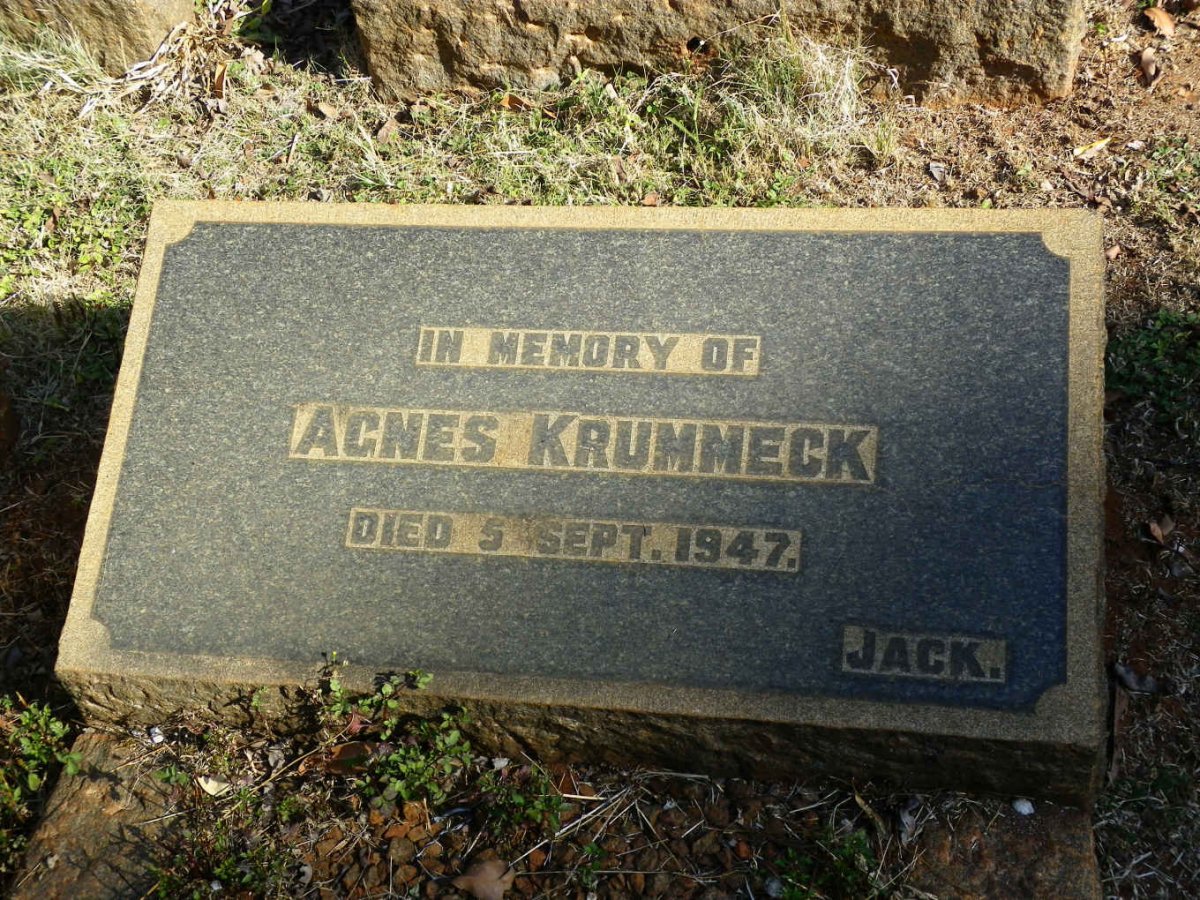 KRUMMECK Agnes -1947