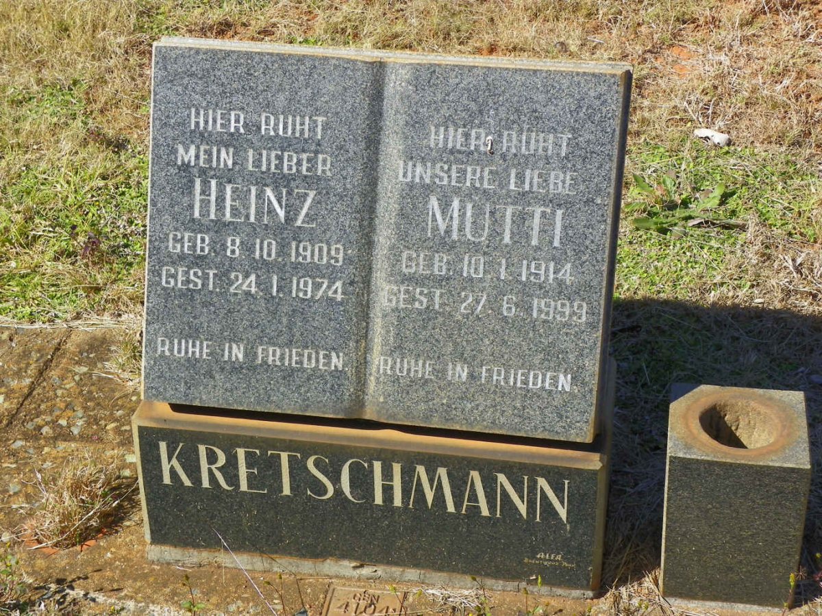 KRETSCHMANN Heinz 1909-1974 &amp; Mutti 1914-1999