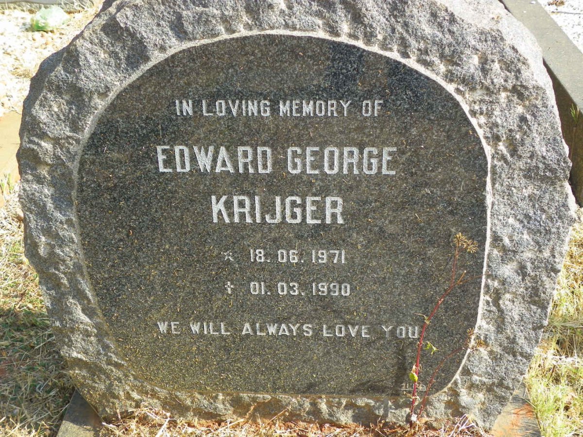 KRIJGER Edward George 1971-1990