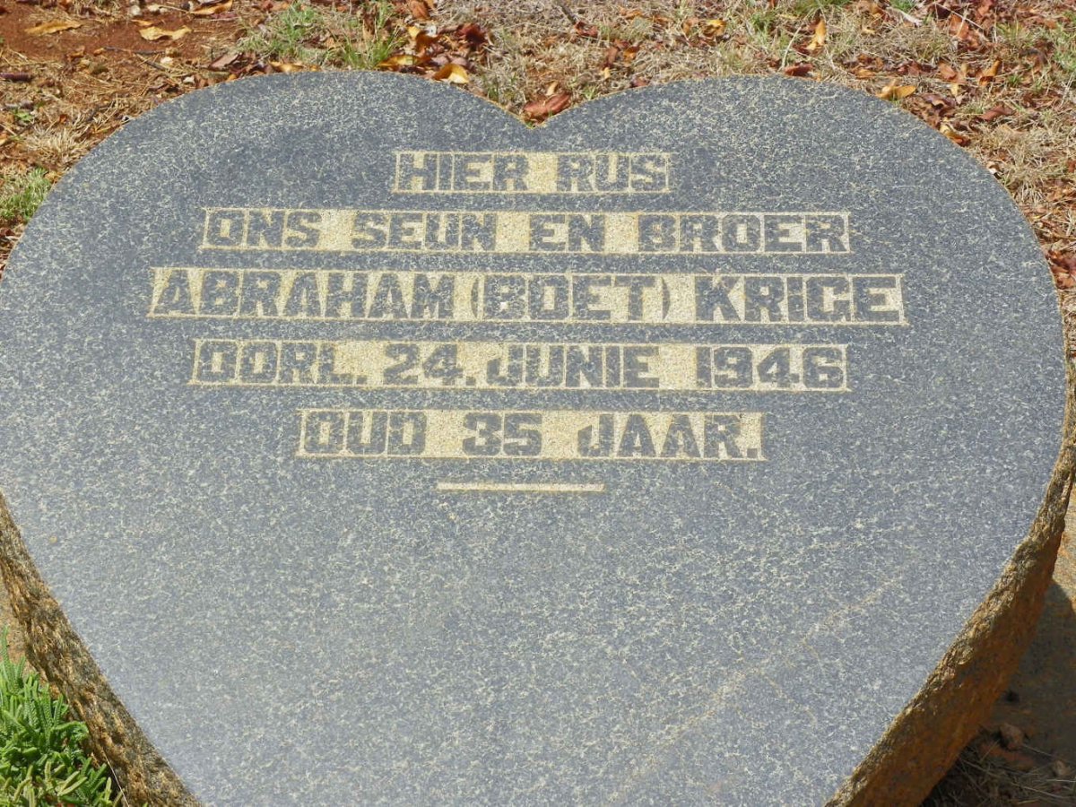 KRIGE Abraham -1946