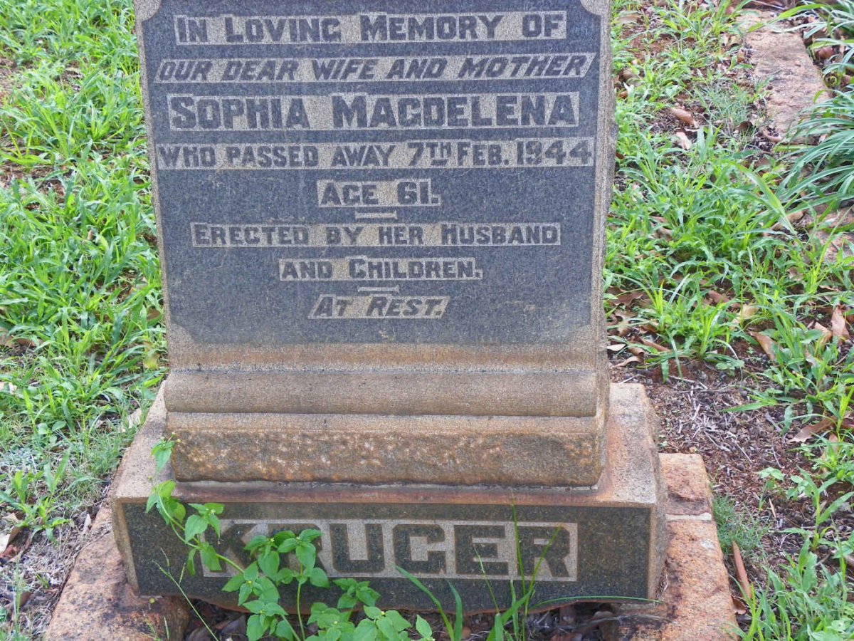KRUGER Sophia Magdelena -1944