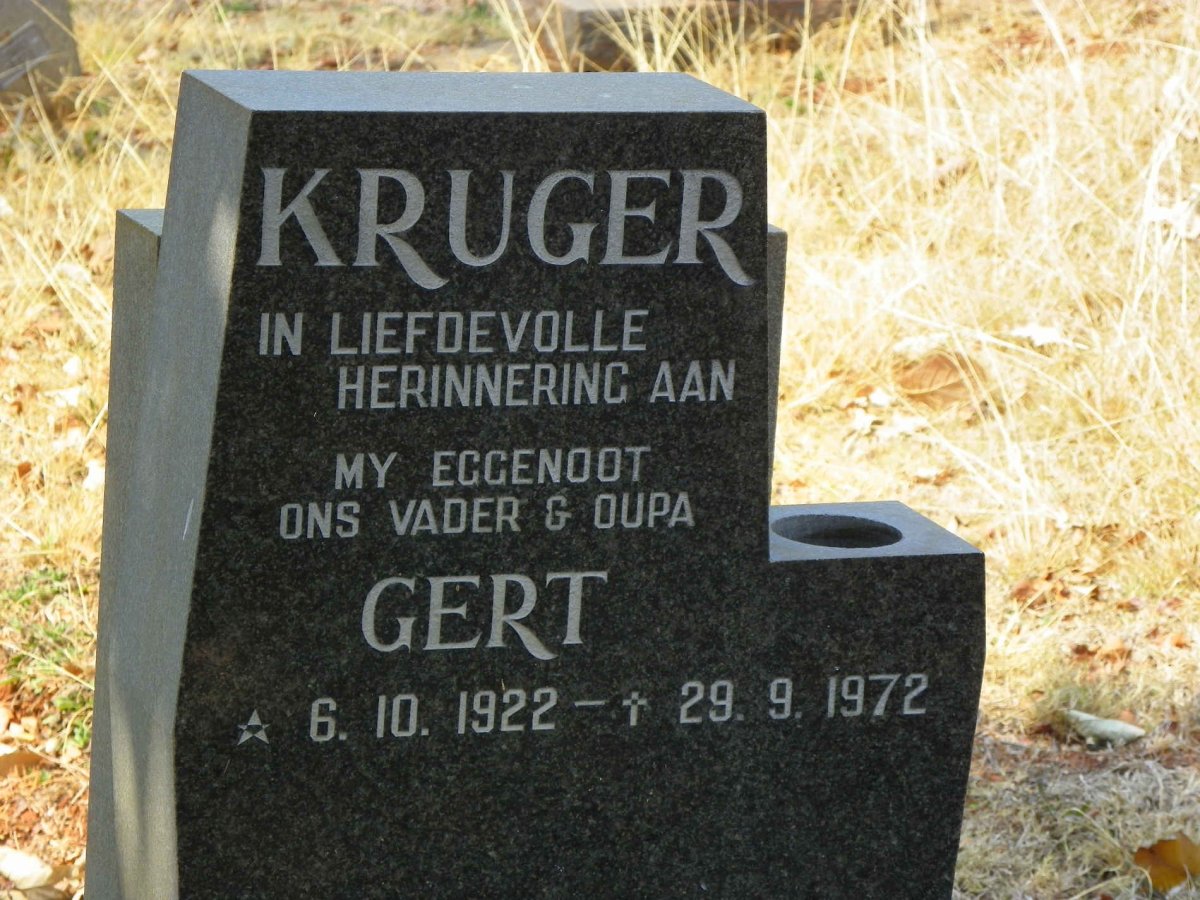 KRUGER Gert 1922-1972