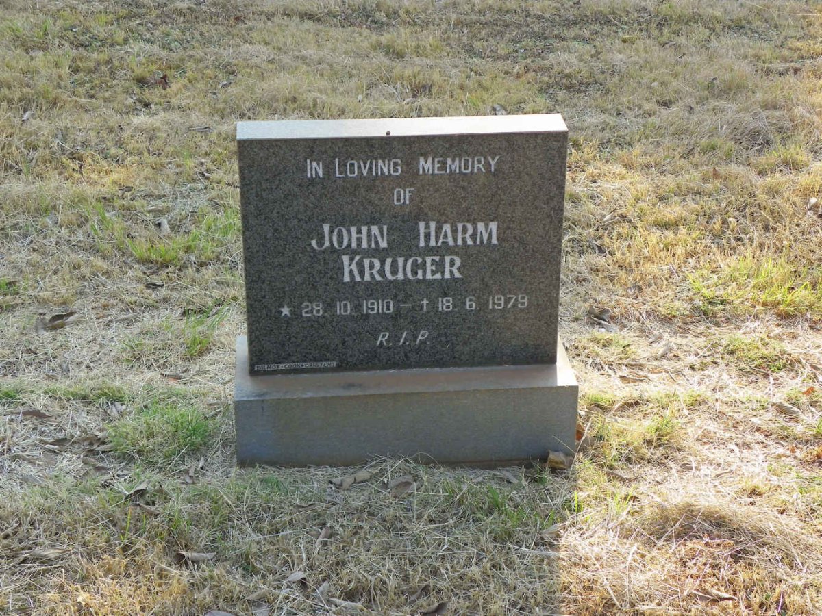 KRUGER John Harm 1910-1979