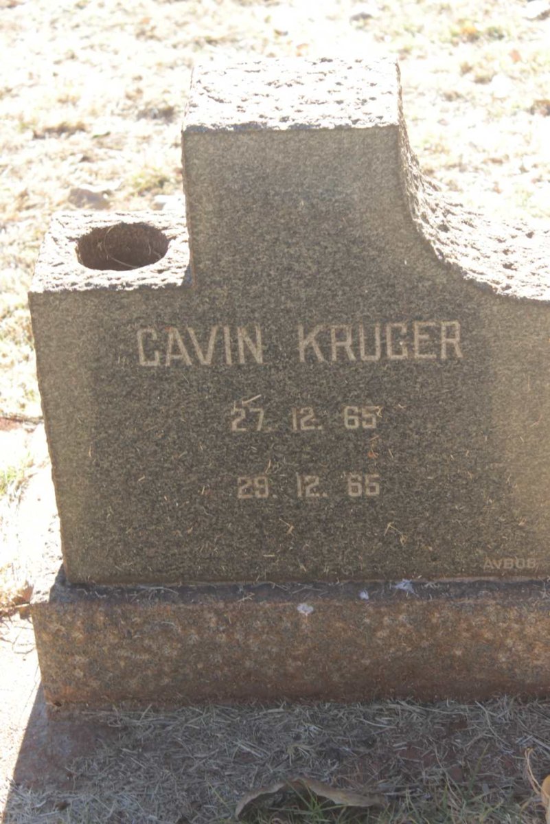 KRUGER Gavin 1965-1965