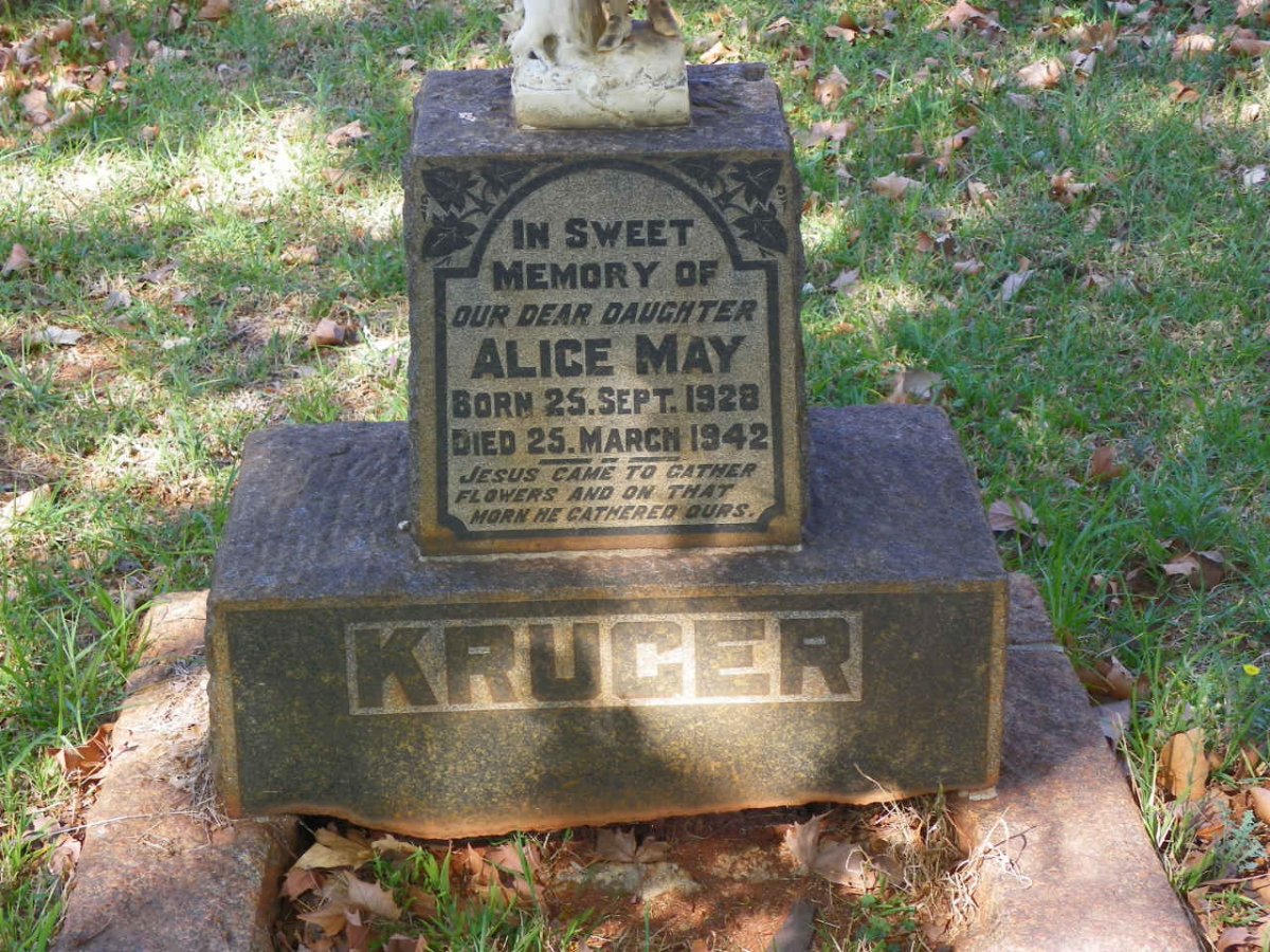 KRUGER Alice May 1928-1942