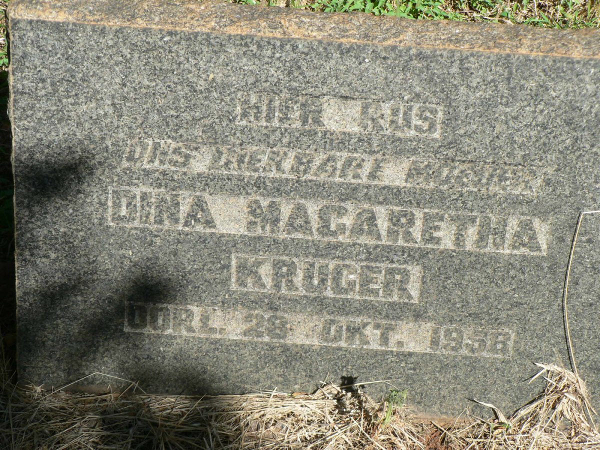 KRUGER Dina Magaretha -1958