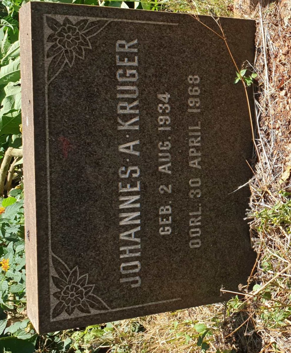 KRUGER Johannes A. 1934-1968