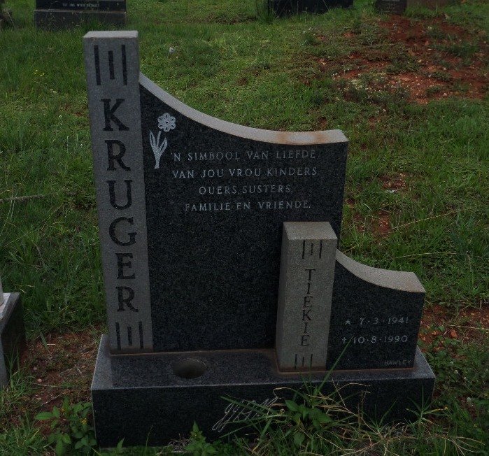 KRUGER Tiekie 1941-1990