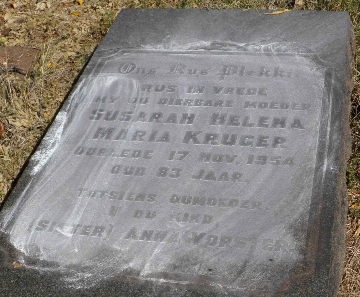 KRUGER Susarah Helena Maria -1954