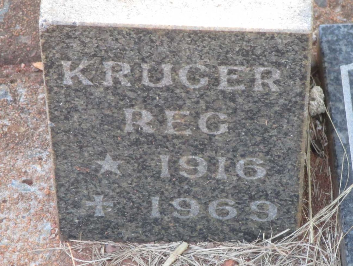 KRUGER Reg 1916-1969