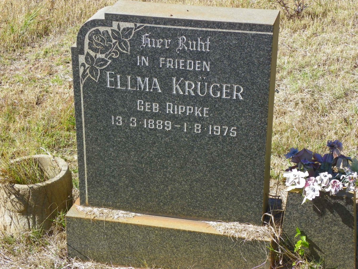 KRUGER Ellma nee RIPPKE 1889-1975