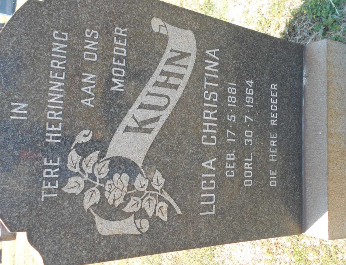 KUHN Lucia Christina 1881-1964