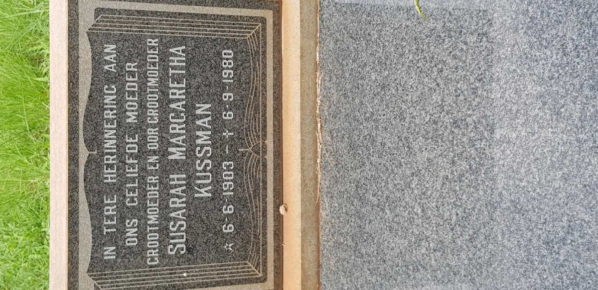 KUSSMAN Susarah Margaretha 1903-1980