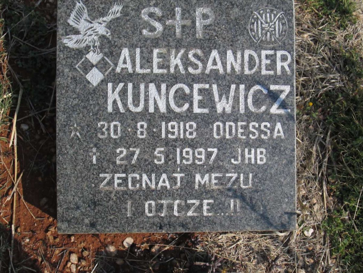 KUNCEWICZ Maria 1885-1975 :: KUNCEWICZ Aleksander 1918-1997