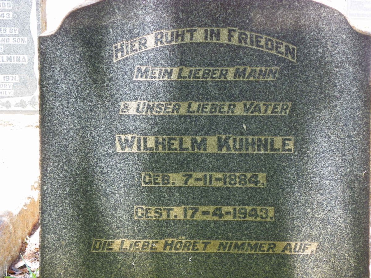 KUHNLE Wilhelm 1884-1943