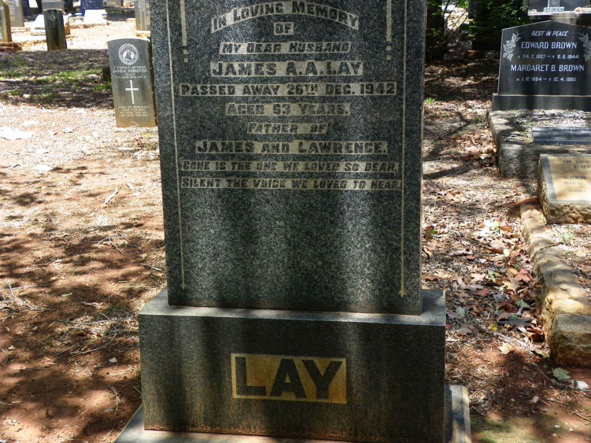 LAY James A.A. -1942