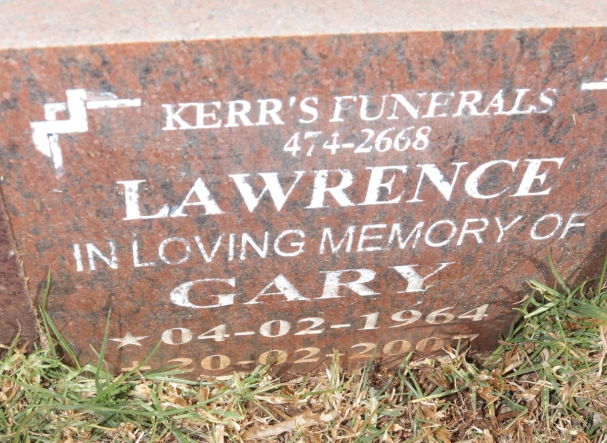 LAWRENCE Gary 1964-2007