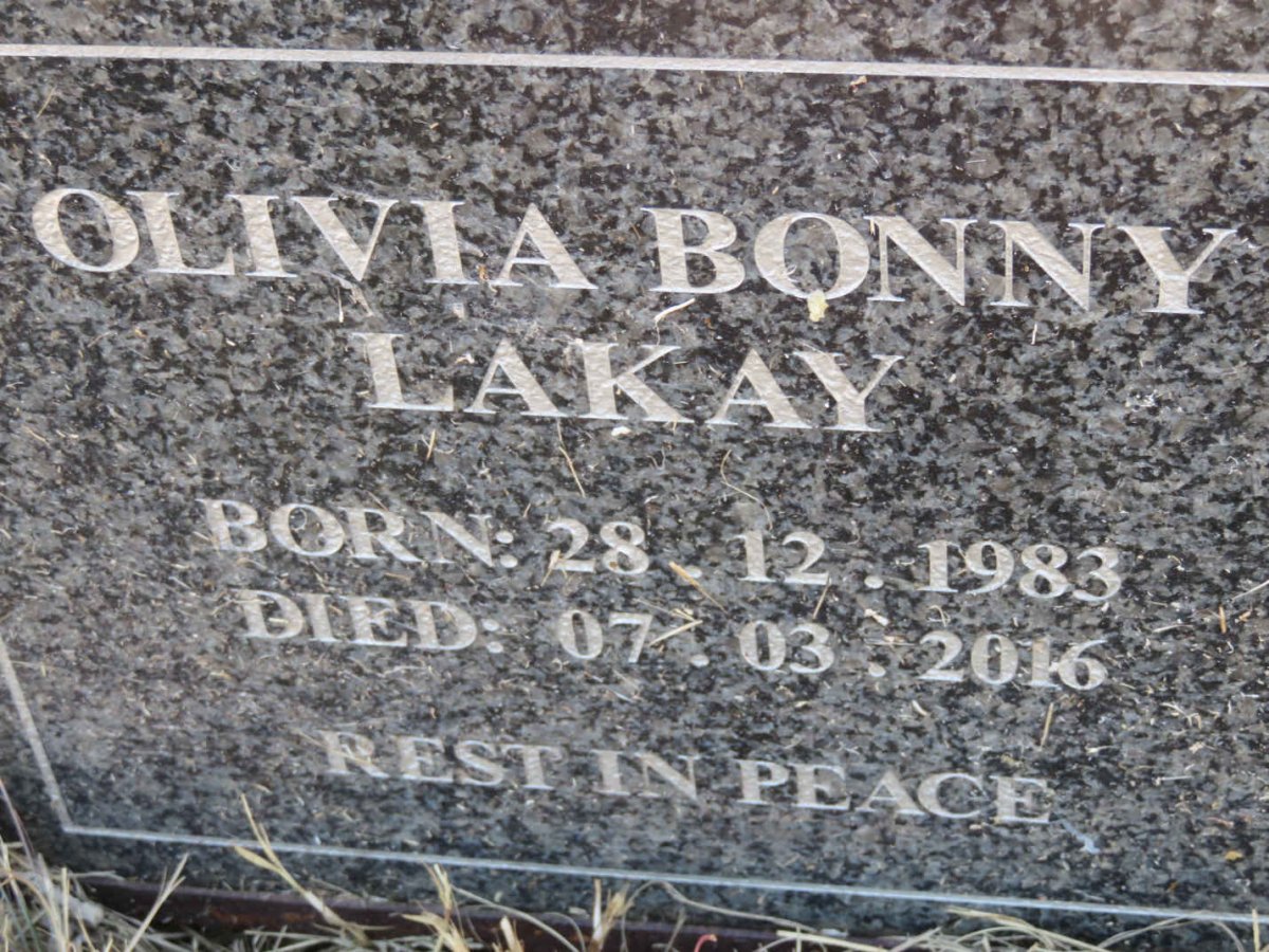 LAKAY Olivia Bonny 1983-2016