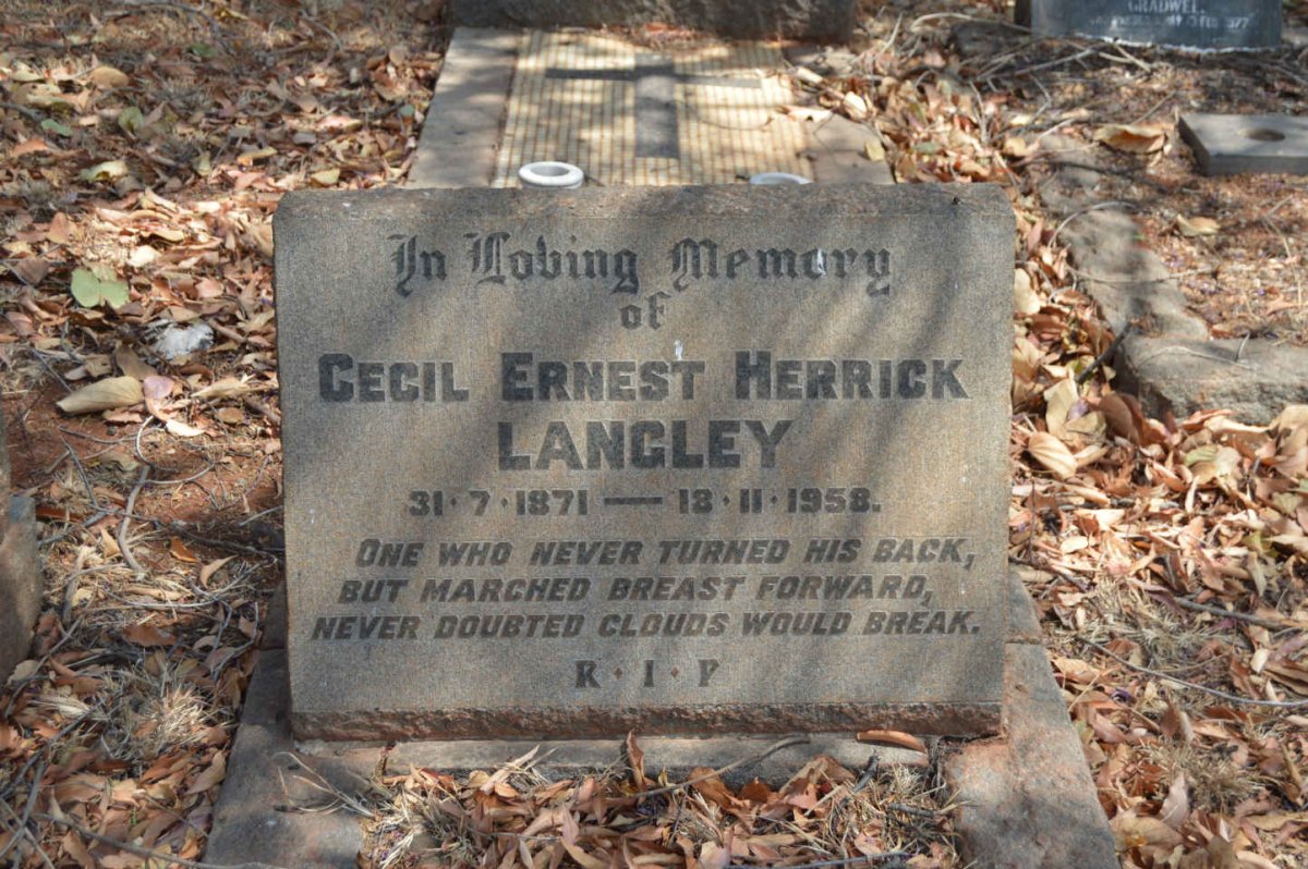 LANGLEY Cecil Ernest Herrick 1871-1958