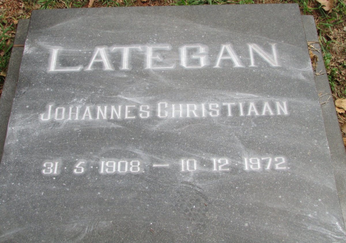 LATEGAN Johannes Christiaan 1908-1972