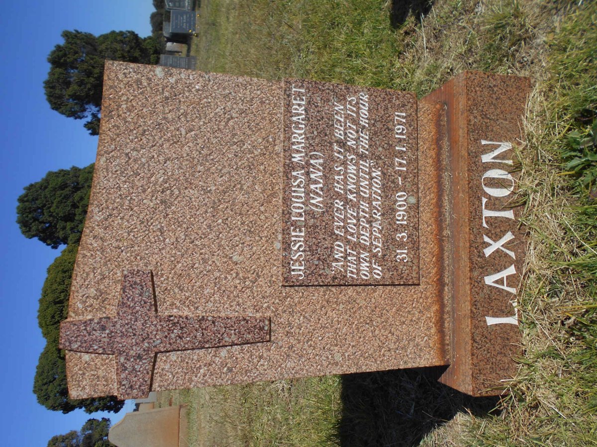 LAXTON Jessie Louisa Margaret 1900-1971