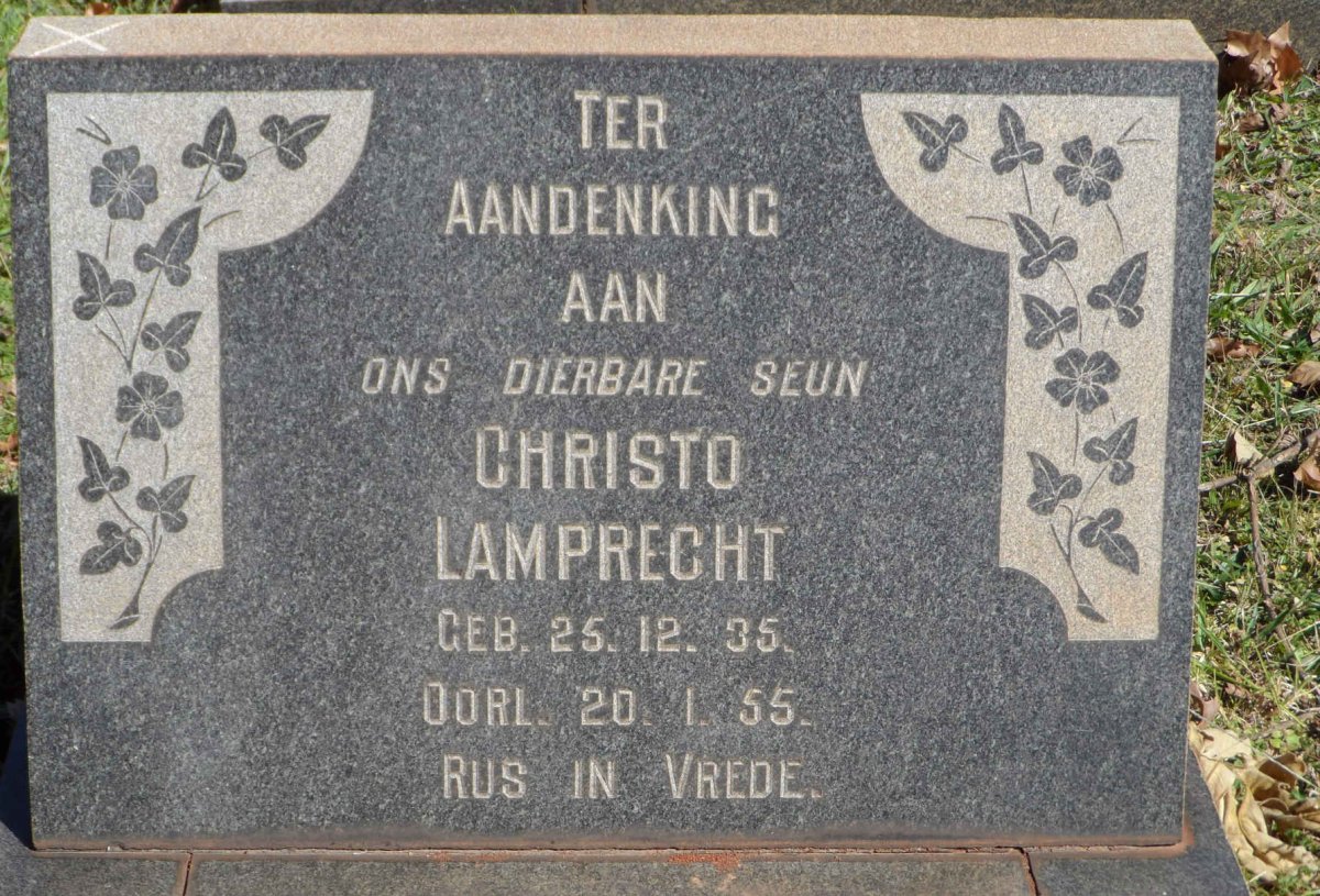 LAMPRECHT Christo 1935-1955
