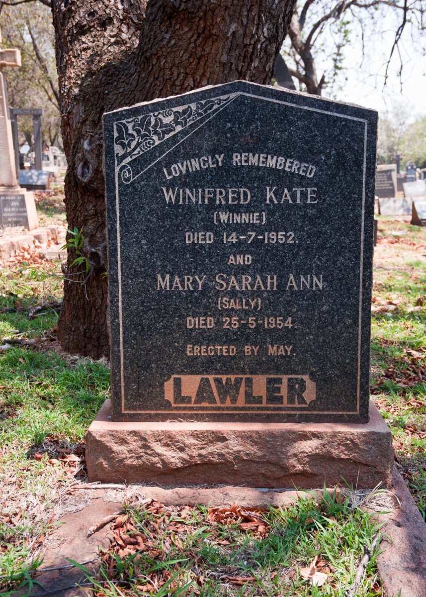 LAWLER Winifred Kate -1952 :: LAWLER Mary Sarah Ann -1954
