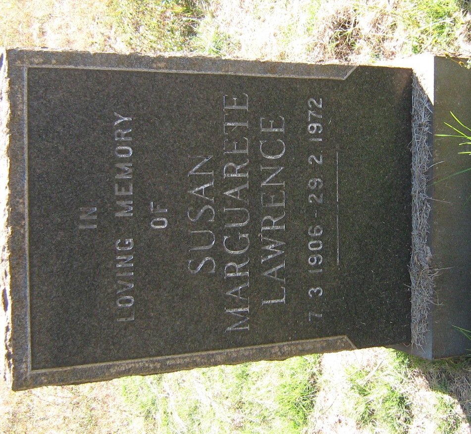 LAWRENCE Susan Marguarete 1906-1972