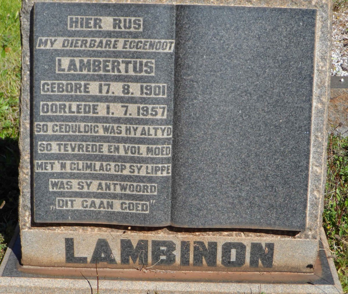 LAMBINON Lambertus 1901-1957