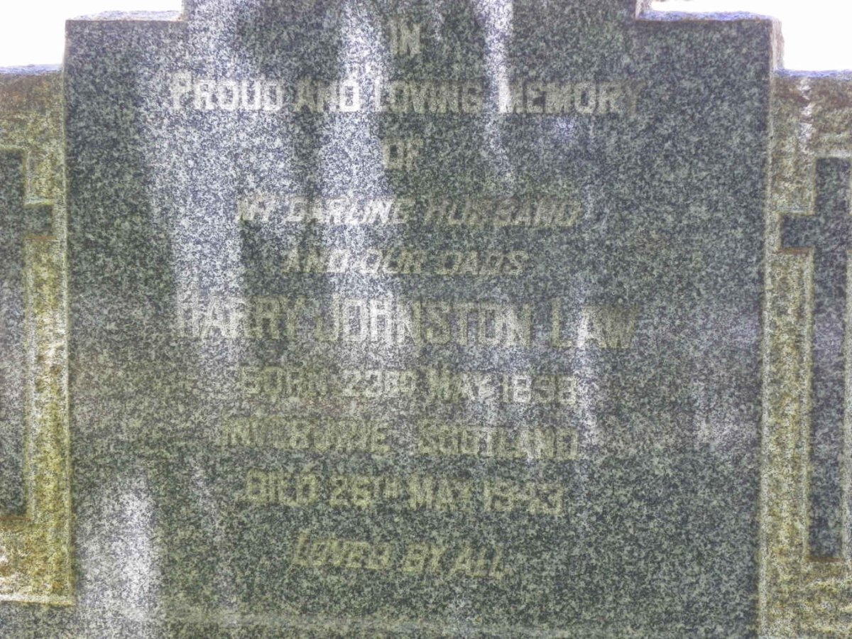 LAW Harry Johnston 1898-1943