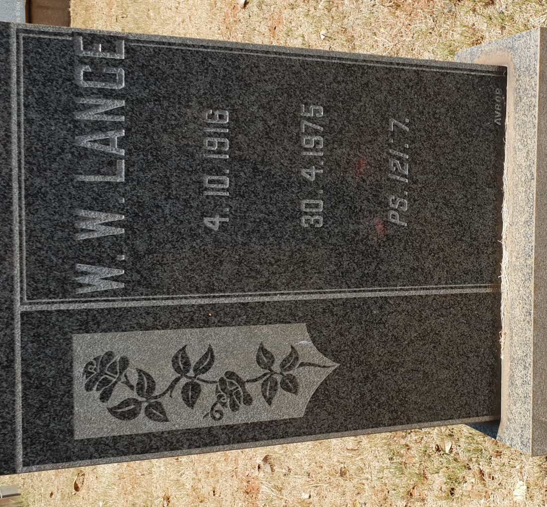 LANGE W.W. 1916-1975