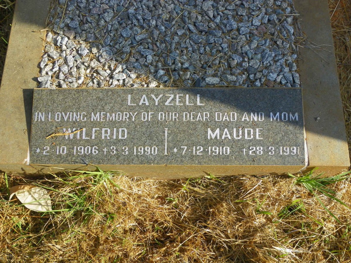 LAYZELL Wilfrid 1906-1990 &amp; Maude 1910-1991