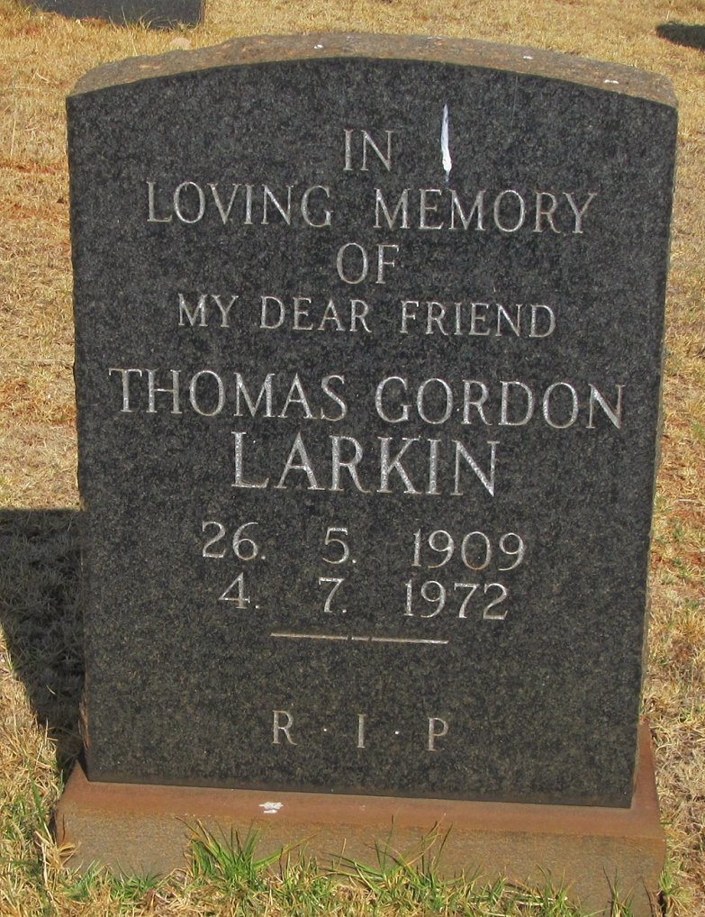 LARKIN Thomas Gordon 1909-1972