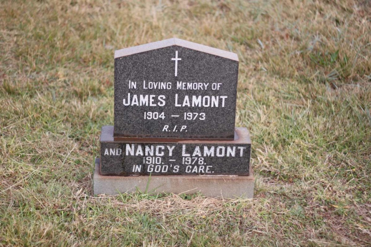 LAMONT James 1904-1973 &amp; Nancy 1910-1978