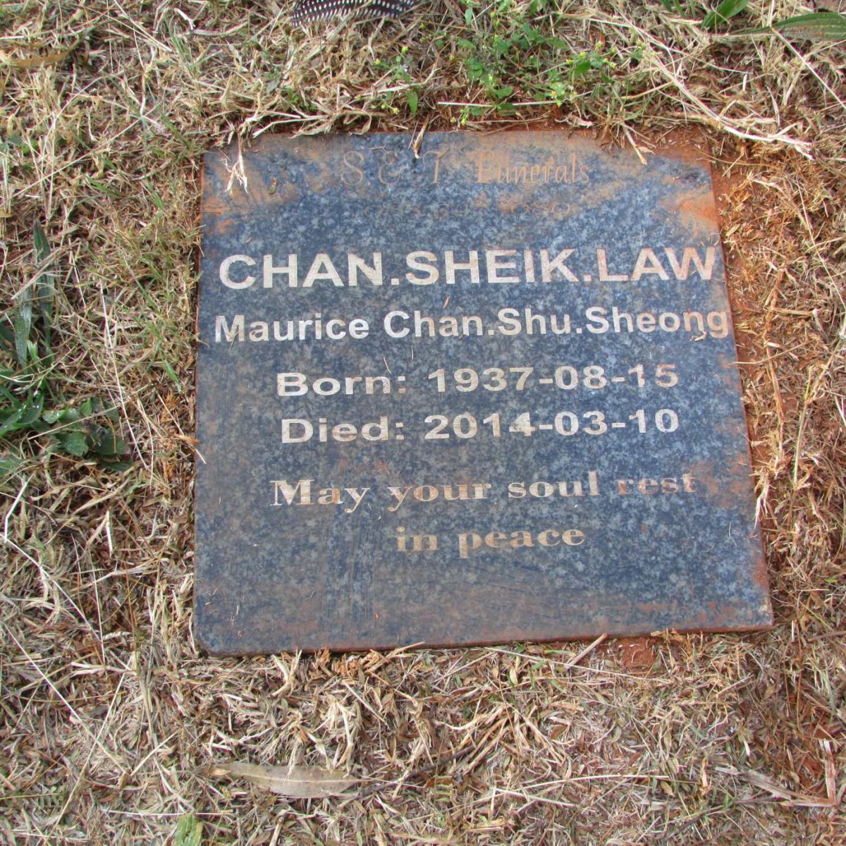 LAW Chan Sheik 1937-2014