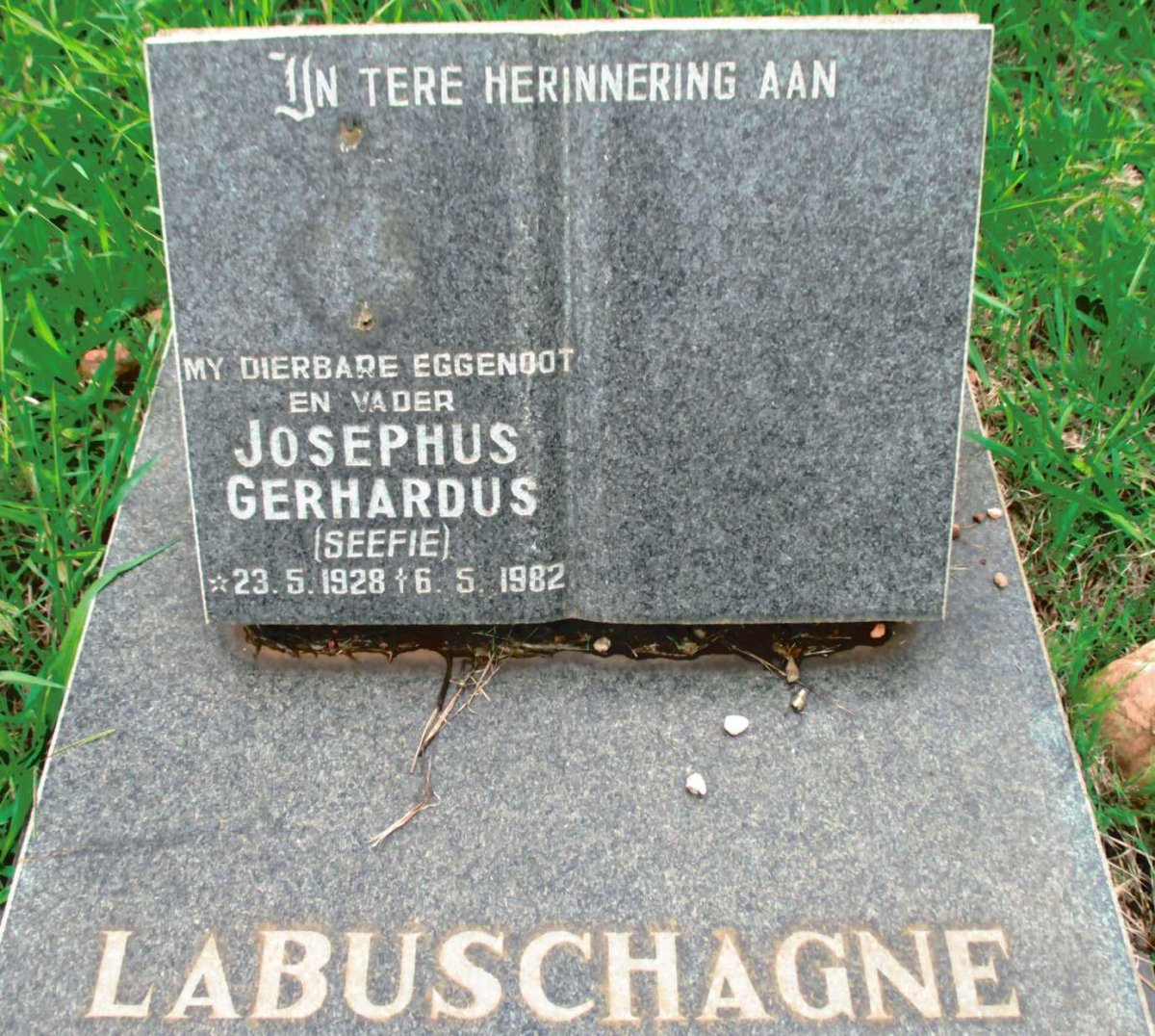 LABUSCHAGNE Josephus Gerhardus 1928-1982