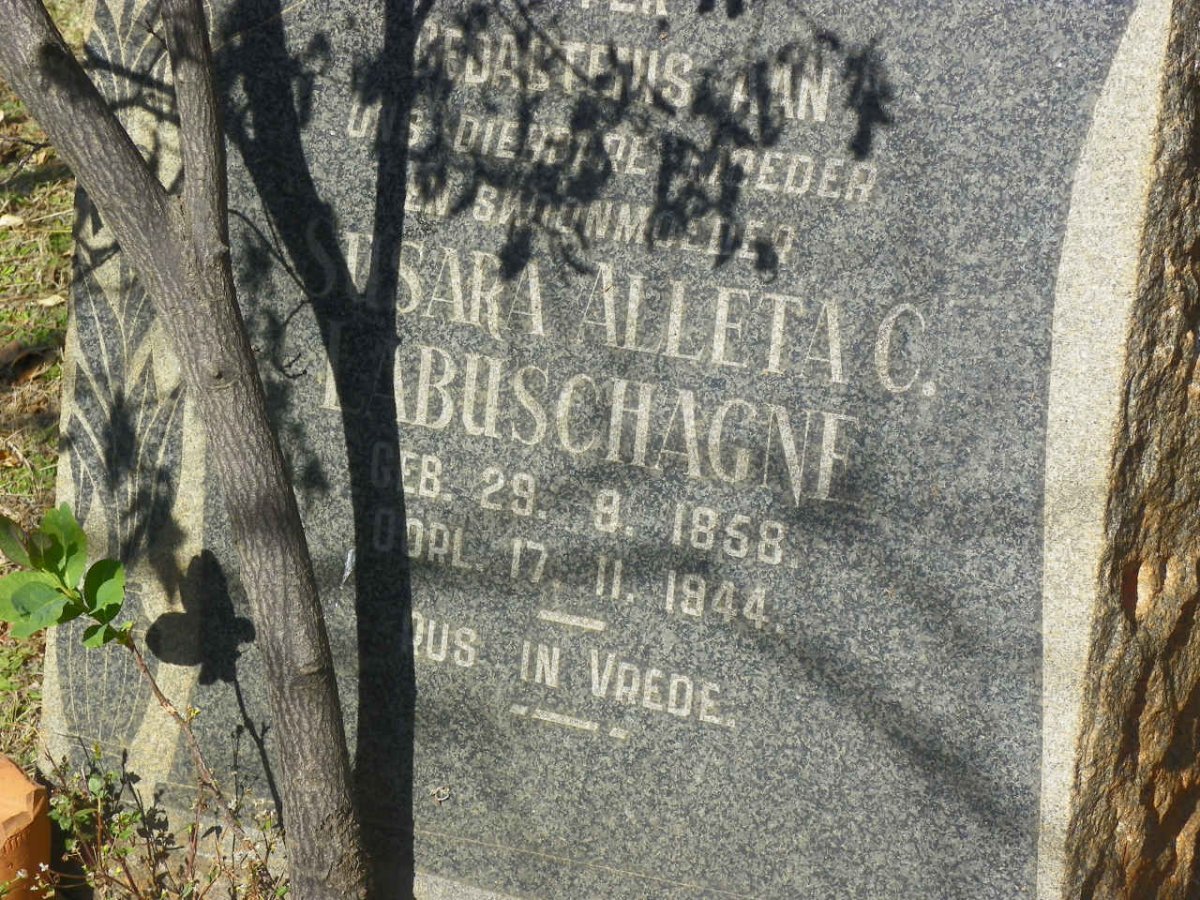 LABUSCHAGNE Susara Alleta C. 1858-1944