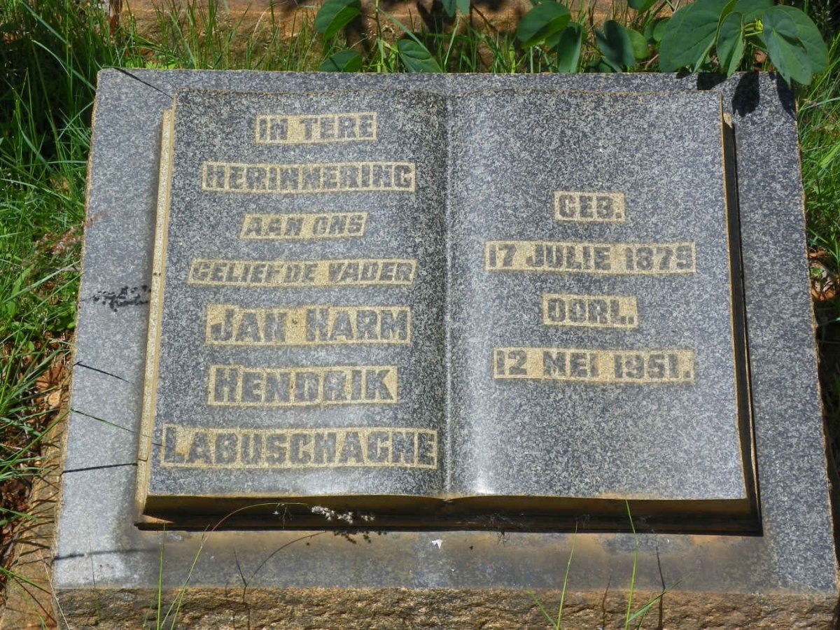 LABUSCHAGNE Jan-Harm Hendrik 1879-1951
