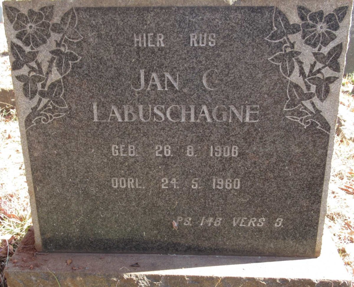 LABUSCHAGNE Jan C. 1906-1960